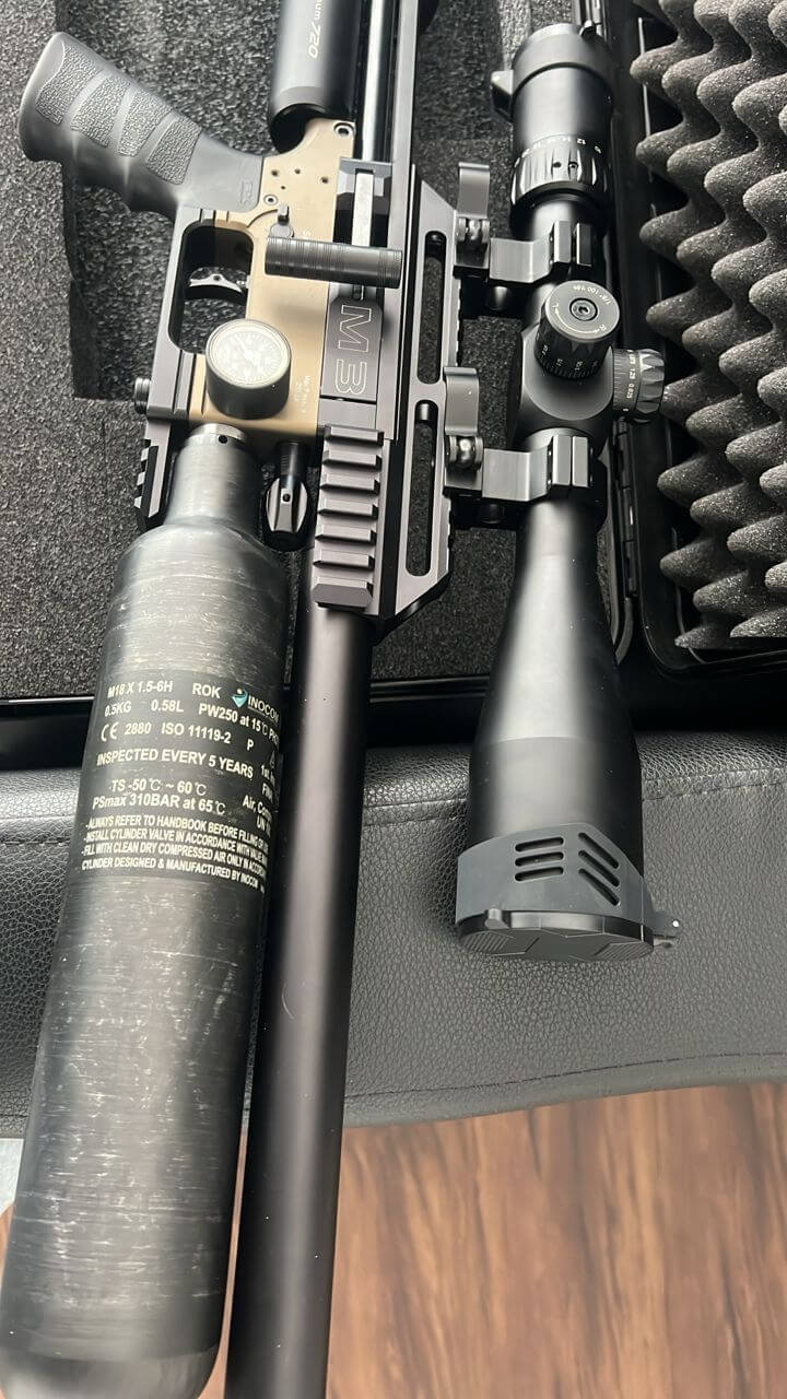 - گجت رایفل, فروشگاه تفنگ بادی و پی سی پی تفنگ پی سی پی افیکس mk3برنز اسنایپر در حد آکبند - تصویر 8